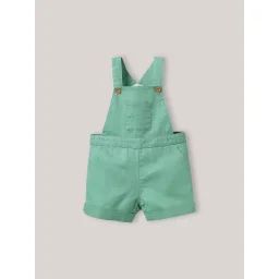 Salopette Courte Lin Et Coton Chlorophyle