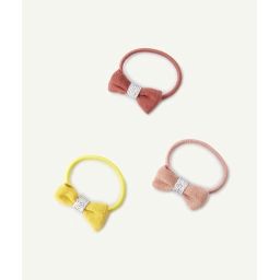 Les 3 élastiques avec noeuds en tissu –  – Soldes