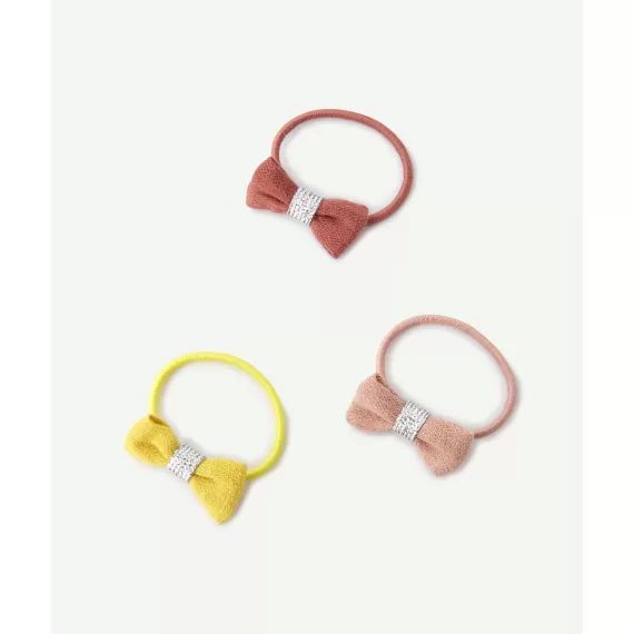 Les 3 élastiques avec noeuds en tissu –  – Soldes