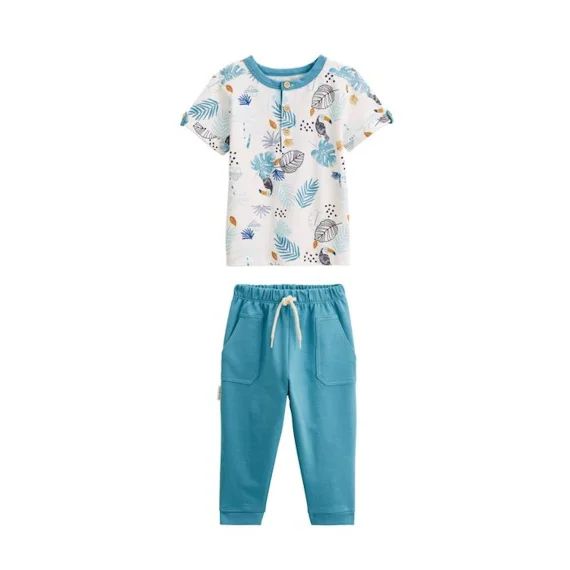 Ensemble Bébé T-shirt Et Pantalon Athi Bleu