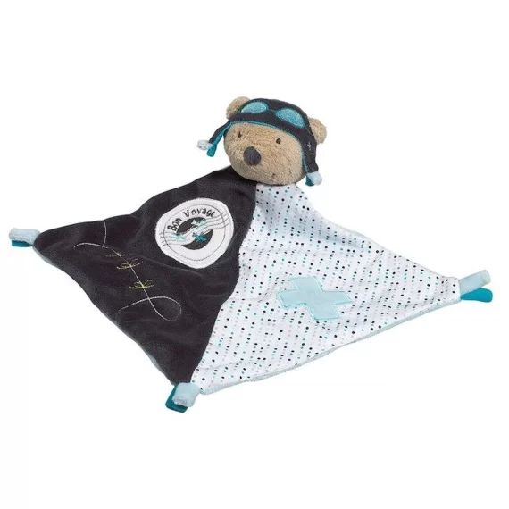 Doudou Mouchoir Lazare bleu