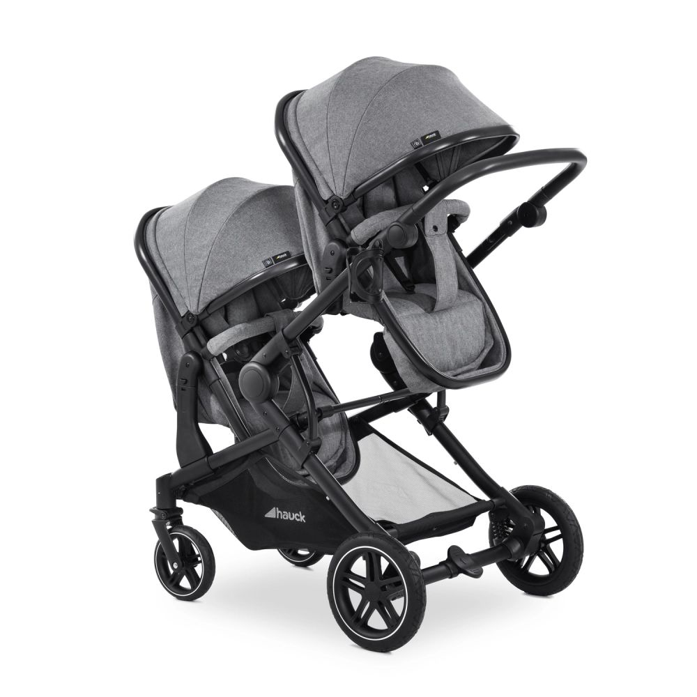 Poussette Double Hauck Atlantic Twin – Melange Grey