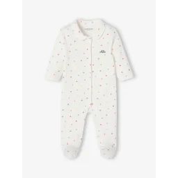 Coffret bébé dors-bien et 2 bodies petits cœurs personnalisables rose bonbon
