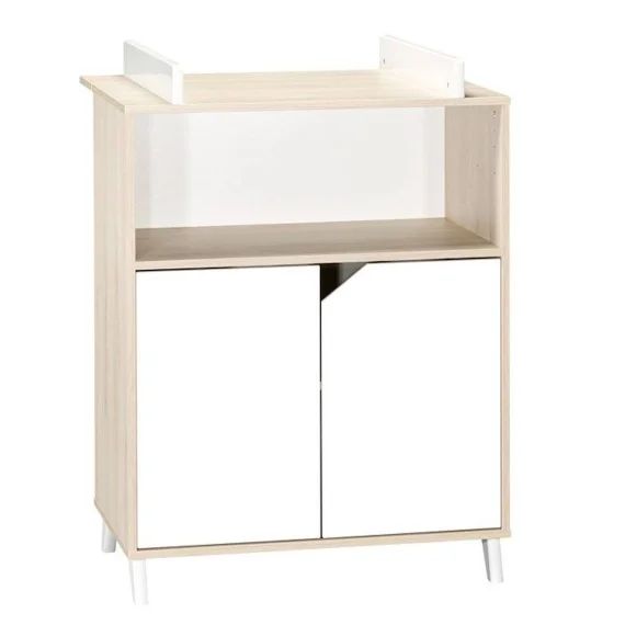 Commode à langer bébé en bois beige