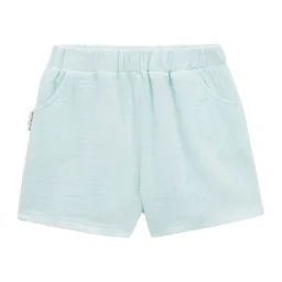 Short Bébé En Gaze De Coton Dahlia Bleu