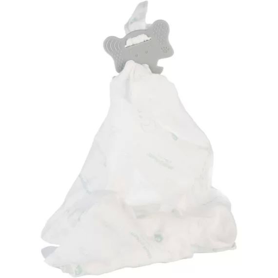OKETI POKETI DOUDOU A MACHOUILLER : ANNEAU DE DENTITION + LANGE gris