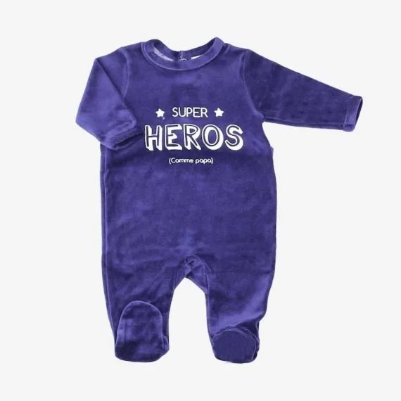 Pyjama Bébé 3 Mois- Trois Kilos Sept Bleu
