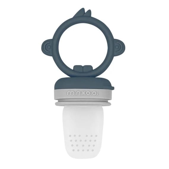 Grignoteur Bébé En Silicone Innovant Bleu Marine