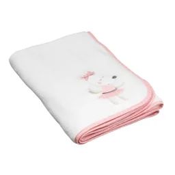 Lilibelle – Couverture 75 x 100 cm Blanc,Rose blanc