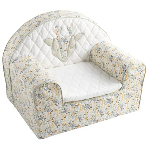 Fauteuil Club En Coton Blanc