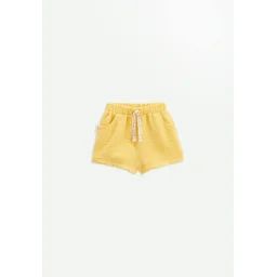 Short Bébé En Gaze De Coton Petit Envahisseur Jaune