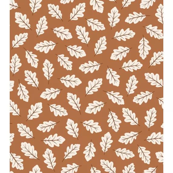 Papier peint Jöro motif feuilles de chêne (50cm x 10m)