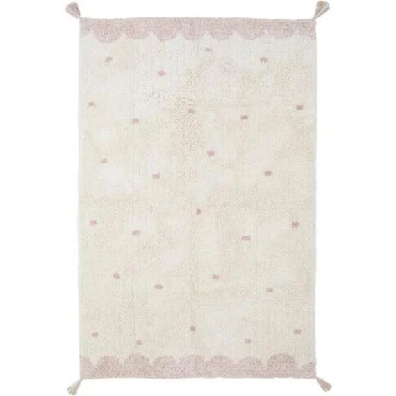 Tapis rectangulaire Minna pois rose (100 x 150 cm)