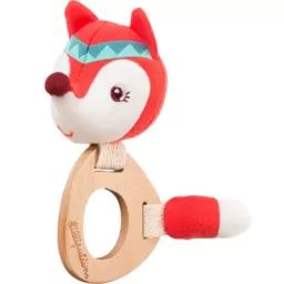 Hochet en bois éco Alice la renarde