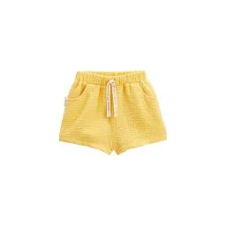 Short Bébé En Gaze De Coton Petit Envahisseur Jaune