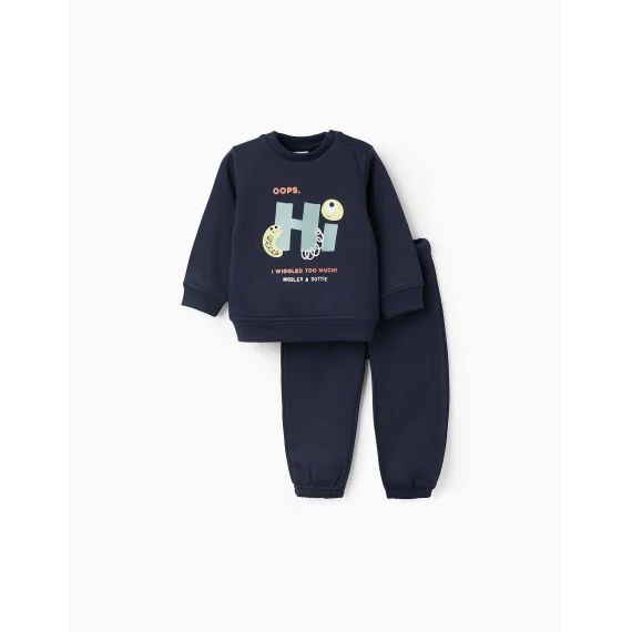 Survêtement Gratté &lsquo;friends&rsquo; Bleu Foncé