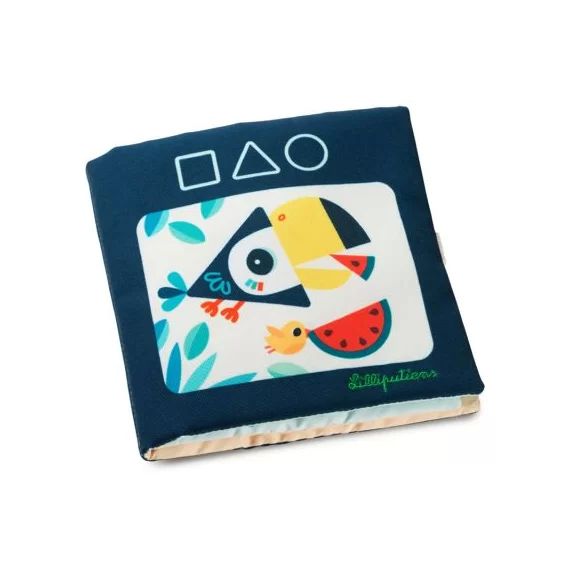 Livre bébé en tissu J&rsquo;apprends les formes