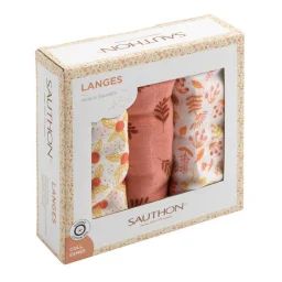 Langes En Coton Bio – Boite De 3 Multicolore