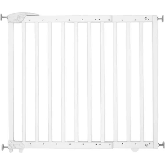 Badabulle Barrière de sécurité extensible Deco Pop Blanc 63-106 cm blanc