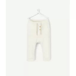 Jogging bébé garçon en fibres recyclées écru chiné –  – Soldes