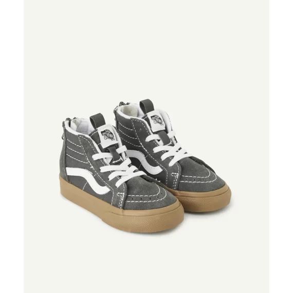 Baskets montantes bébé grises td sk8-hi zip