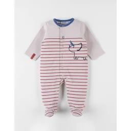 Pyjama 1 Pièce Rhinocéros En Jersey Beige