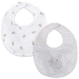 Lot de 2 bavoirs Garçon Gris