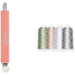 Attache sucette corail (personnalisable)