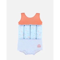 Maillot Bouée À Imprimés Bleu