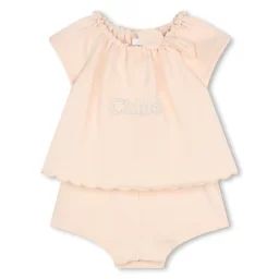 Combinaison-short avec étoiles Fille Beige