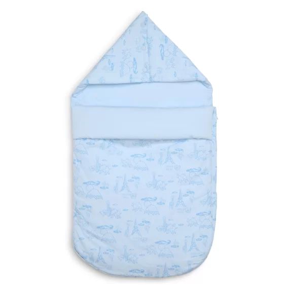 Nid d&rsquo;ange en popeline coton UNISEXE Bleu