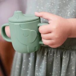 Tasse à bec en silicone Peekaboo Elphee Vert