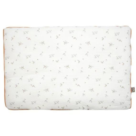 Oreiller Plat Réversible En Gaze De Coton Melody – Blanc – 60 X 40 Cm – Sevira Kids – Campagne – Mixte Blanc