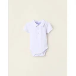 Body-polo À Manches Courtes Blanc
