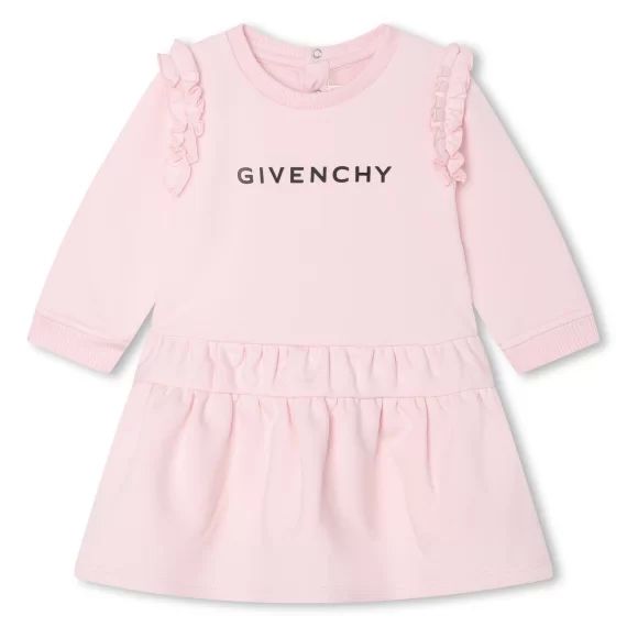 Robe à volants Fille Rose