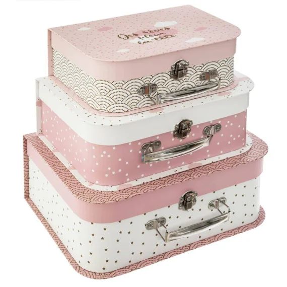 Set De 3 Valisettes Enfant – Douceur Multicolore