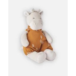 Peluche – NOUKIE&rsquo;S – Tiga – Girafe en Veloudoux® – 25 cm – Bébé orange