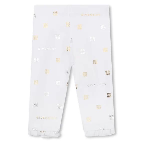 Legging en coton Fille Blanc
