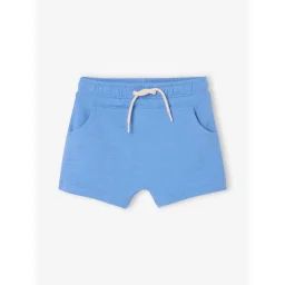 Bermuda bébé garçon en molleton bleu