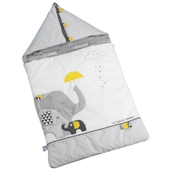 Nid d&rsquo;ange 80cm nomade babyfan gris