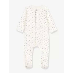 Bodyjama en coton bio PETIT BATEAU blanc
