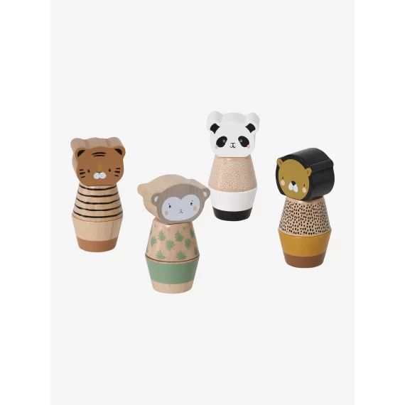 Jeu des animaux à visser en bois FSC® multicolore – tanzanie