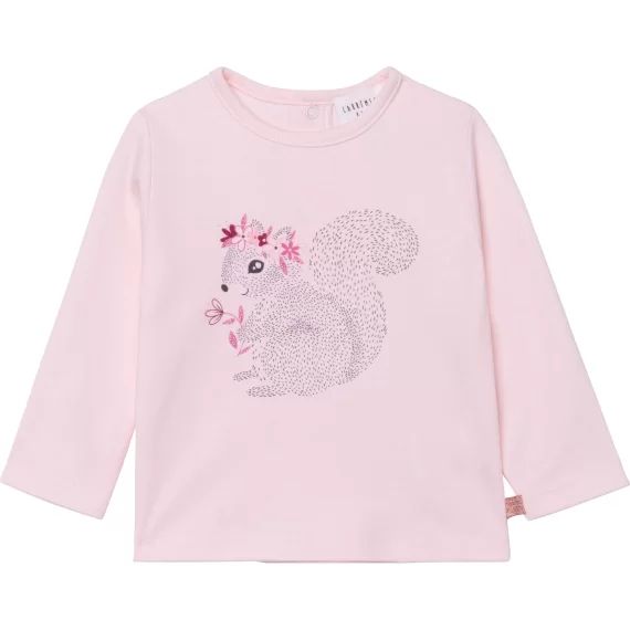 T-shirt en coton Fille Rose
