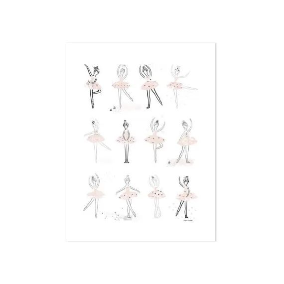 Grande affiche danseuses Ballerina (60 x 80 cm)