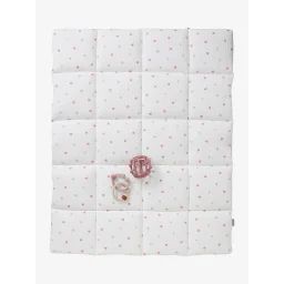 Tapis fond de parc VERTBAUDET imprimé coeurs
