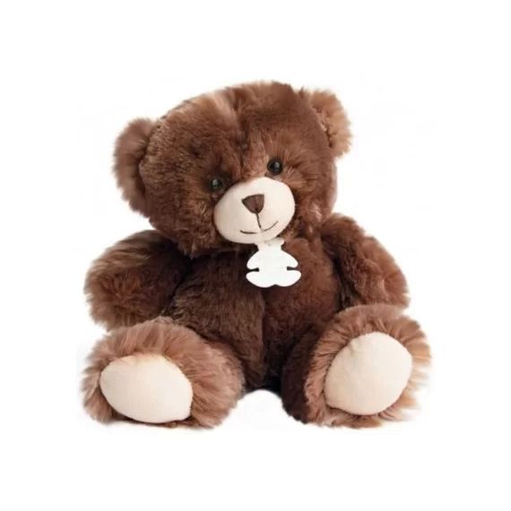 Peluche ours Bellydou marron (30 cm)