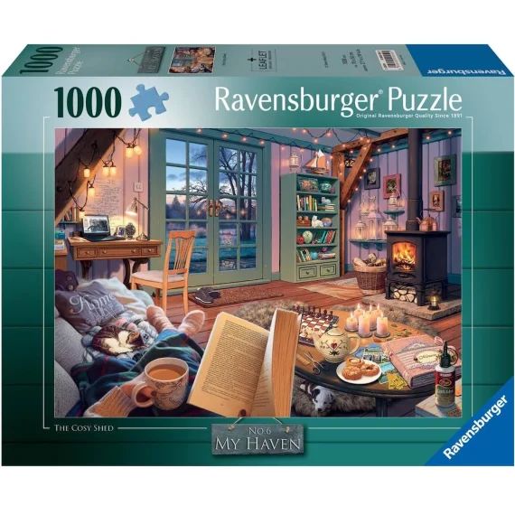 Puzzle Le Cabanon Cosy 1000 Pcs Vert