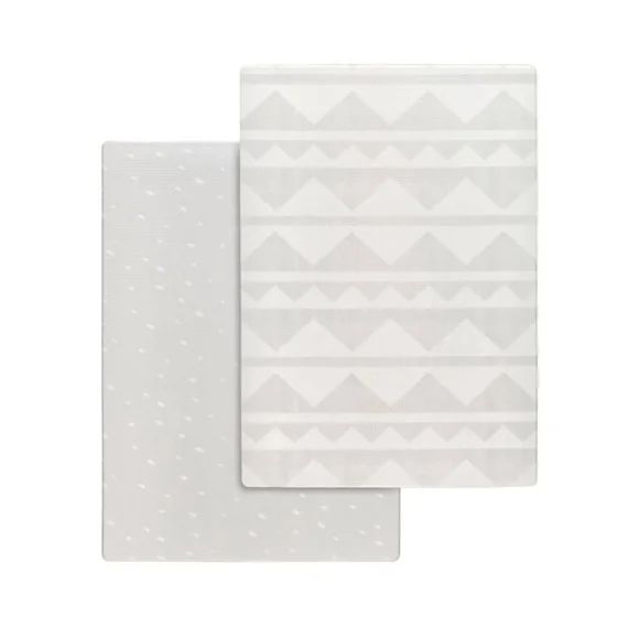 Tapis Pour Bébé En Polyuréthane Dessin Réversible Gris 140 X 200 Gris