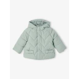 Manteau 3 en 1 bébé matelassé vert d’eau