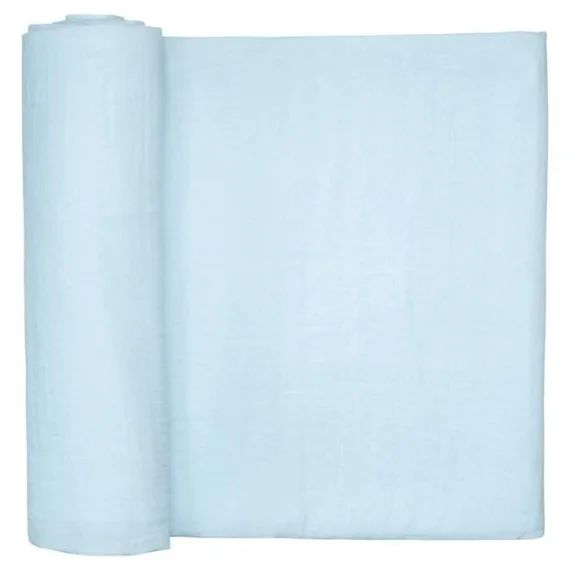 Maxi Lange En Double Gaze À Carreaux 120 X 120 Cm Bleu Bleu